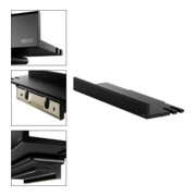 Keuco Duschablage REVA sw matt, mit integriertem Glasabzieher-4