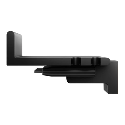 Keuco Duschablage REVA sw matt, mit integriertem Glasabzieher
