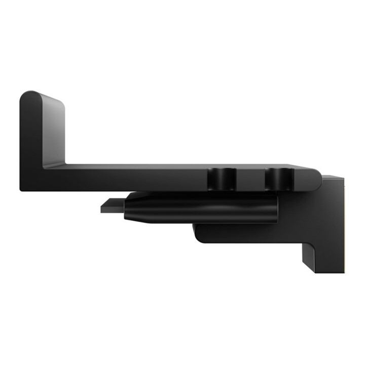 Keuco Duschablage REVA sw matt, mit integriertem Glasabzieher