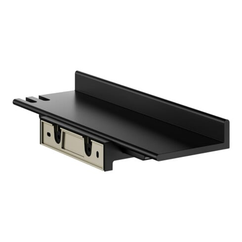 Keuco Duschablage REVA sw matt, mit integriertem Glasabzieher
