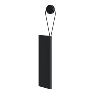 Keuco Duschabzieher Edition 400 schwarz (RAL 9011), mit Wandhalterung