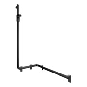 Keuco Duschhandlauf AXESS sw m, 850mm, m Brausestange, li Ausführung