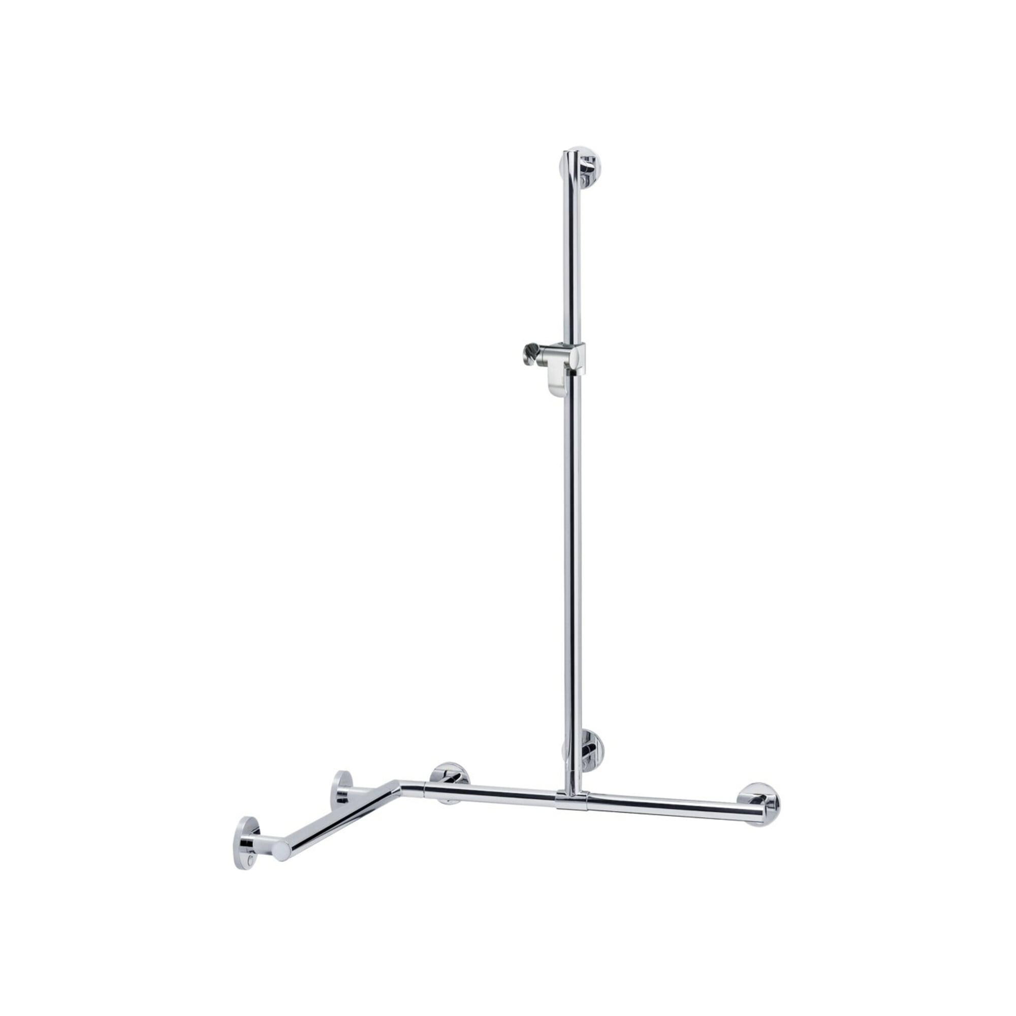 Keuco Duschhandlauf Plan Care m Brausestange, re/li, 597x1097mm, verchromt