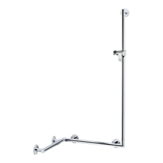Keuco Duschhandlauf Plan Care m BrSt, r/l pos., 597/680/1265mm, AL si-