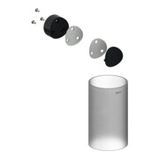 Keuco Echtkristall-Eins. Ersatzt.ACC 19964 zu 12864 schwarz-matt/schwarz