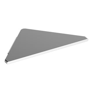 Keuco Eckduschablage Edition 400 Aluminium silber-eloxiert, 242x245mm