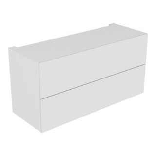 Keuco Edition 11 Armoire sous-plan modulable 140x70x53,5cm, laqué structuré blanc