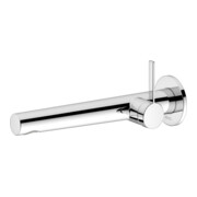 Keuco Waschtisch-Einhebelmischer IXMO Pure Ausl. 243mm, verchromt, Wandmont., rd Ros.
