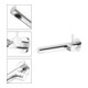 Keuco Waschtisch-Einhebelmischer IXMO Pure Ausl. 243mm, verchromt, Wandmont., rd Ros.-5