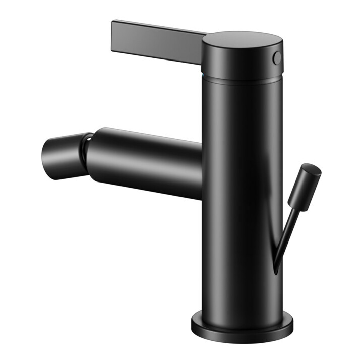 Keuco Einhebelmischer für Bidet IXMO 59509 m.Zug.-Ablgrt. Pure, Rosette r/e sw