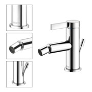 Keuco Einhebelmischer für Bidet IXMO 59509 m.Zug.-Ablgrt. Pure, Rosette r/e verchromt-4