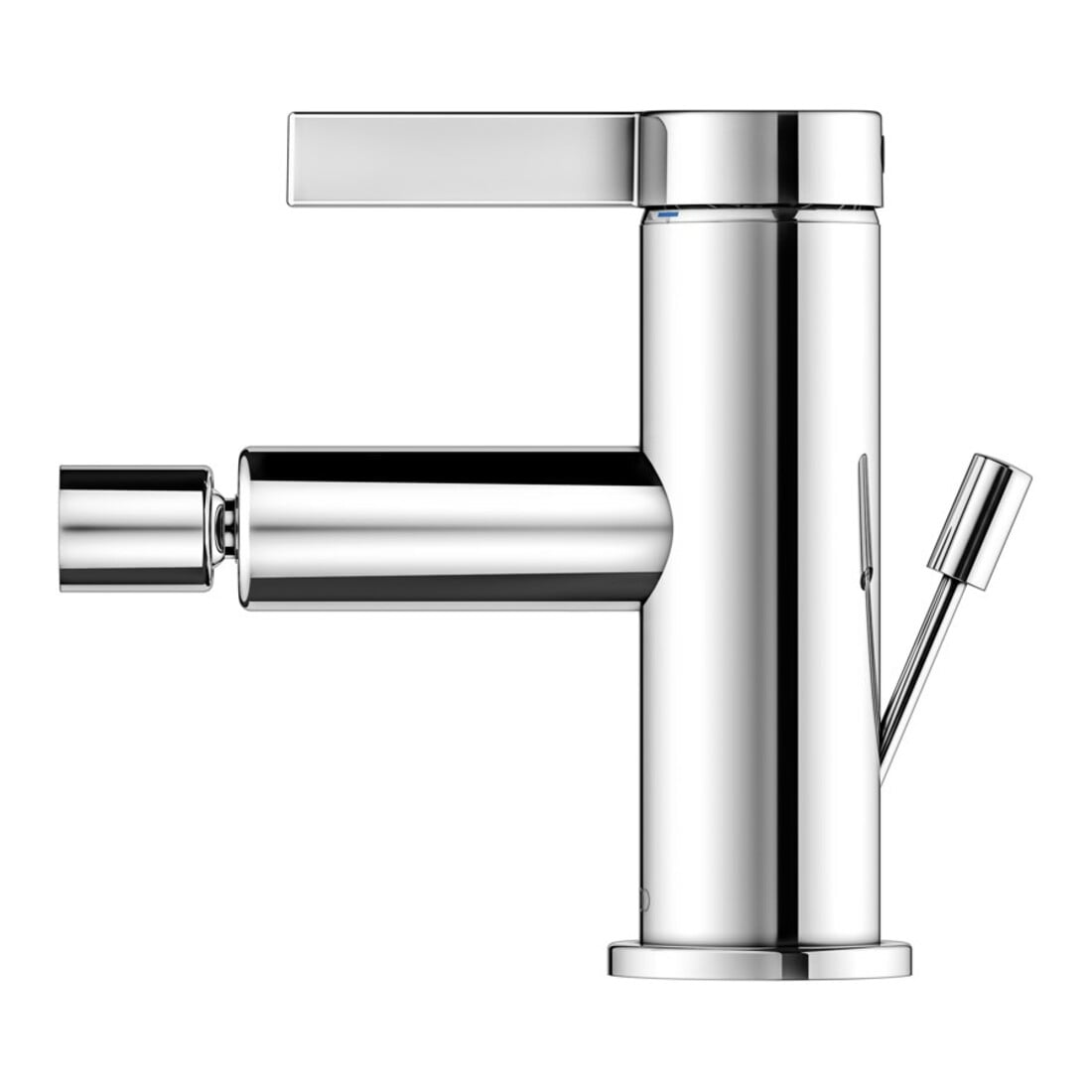 Keuco Einhebelmischer für Bidet IXMO 59509 m.Zug.-Ablgrt. Pure, Rosette r/e verchromt