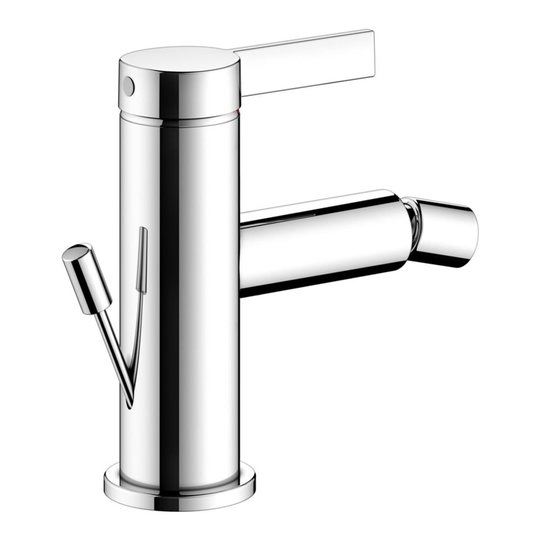 Keuco Einhebelmischer für Bidet IXMO 59509 m.Zug.-Ablgrt. Pure, Rosette r/e verchromt