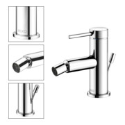 Keuco Einhebelmischer für Bidet IXMO 59509 m.Zug.-Ablgrt. Soft, Rosette r/e verchromt-4