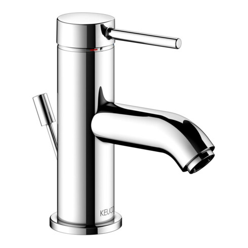 Keuco Einhebelmischer für Waschtisch 60 IXMO 59504 m.Zug.-Ablgrt. Soft, Rosette r/e verchromt