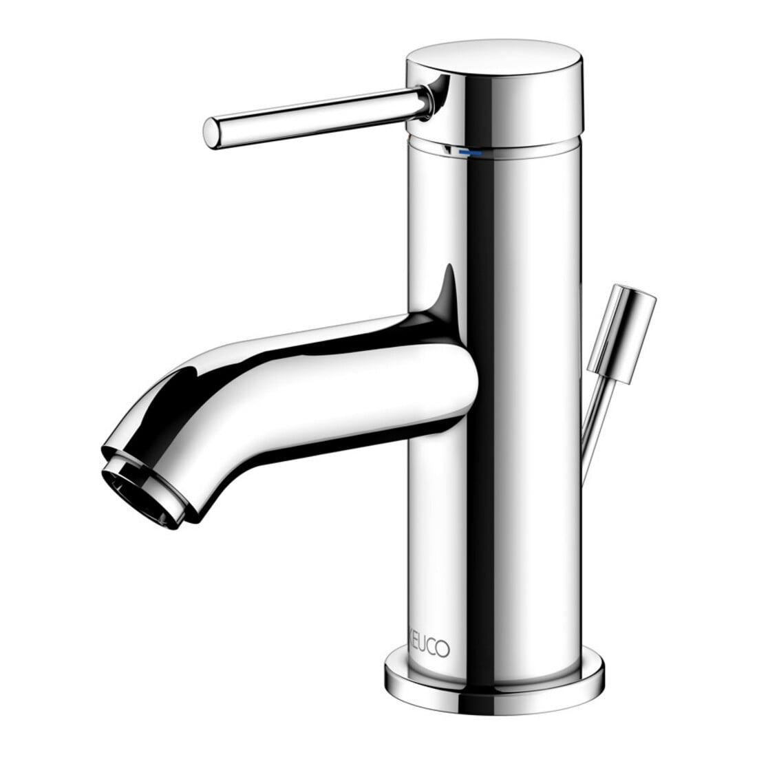 Keuco Einhebelmischer für Waschtisch 60 IXMO 59504 m.Zug.-Ablgrt. Soft, Rosette r/e verchromt