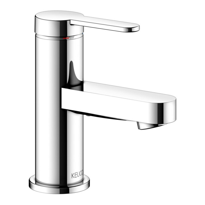 Keuco Einhebelmischer für Waschtisch 60 IXMO 59504 o.Zug.-Ablgrt. Flat, Rosette r/e verchromt
