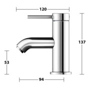 Keuco Einhebelmischer für Waschtisch 60 IXMO 59504 o.Zug.-Ablgrt. Soft, Rosette r/e verchromt-2