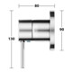 Keuco Einhebelmischer UP DN15 IXMO 59551 m.rd. Rosette/Soft verchromt-4