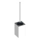 Keuco Ensemble brosse WC Edition 90 modèle suspendu, insert plastique anthracite, chromé-1