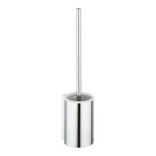 Keuco Ensemble brosse WC Plan 14972 Modèle encastré, insert plastique noir, acier inoxydable