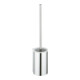 Keuco Ensemble brosse WC Plan 14972 Modèle encastré, insert plastique noir, acier inoxydable-1