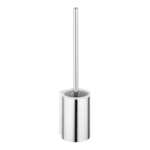 Keuco Ensemble brosse WC Plan 14972 Modèle encastré, insert plastique noir, acier inoxydable