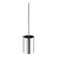 Keuco Ensemble brosse WC Plan 14972 Modèle encastré, insert plastique noir, chromé-1