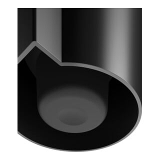 Keuco Ensemble brosse WC Plan 14972 Modèle mural, insert plastique noir, noir