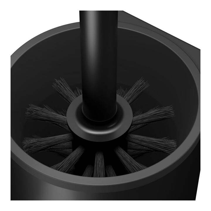 Keuco Ensemble brosse WC Plan 14972 Modèle mural, insert plastique noir, noir