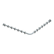 Keuco Ensemble tringle rideau de douche Plan alu si-élox, pour douche d'angle 100x100 cm