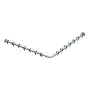 Keuco Ensemble tringle rideau de douche Plan Alu si-elox, pour douche d'angle 120x120 cm