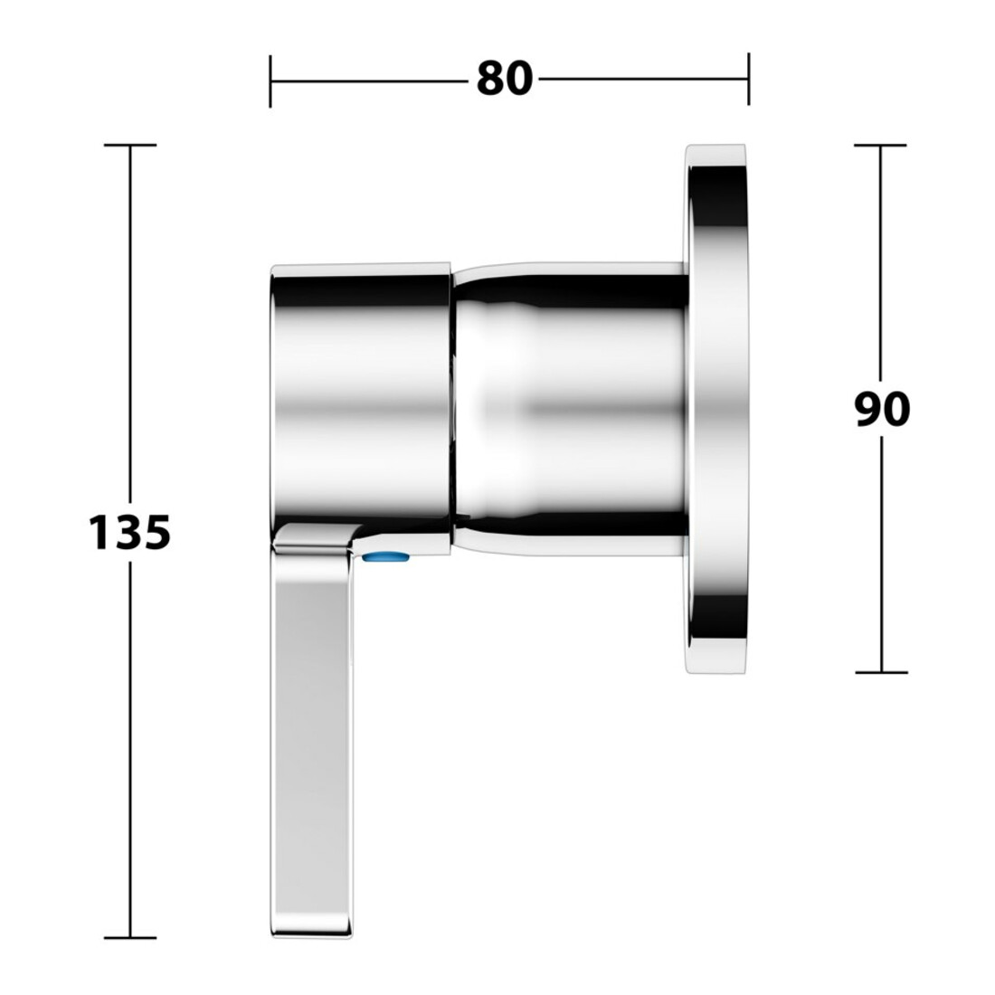 Keuco Fertigmontageset Edition 400 UP-Einhebelmischer, verchromt