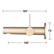 Keuco Fertigmontageset Edition 400 UP-Waschtisch-Einhebelmischer, o. Abl.garn, bron geb., 165mm-2