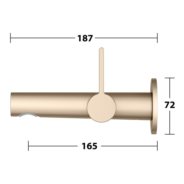 Keuco Fertigmontageset Edition 400 UP-Waschtisch-Einhebelmischer, o. Abl.garn, bron geb., 165mm