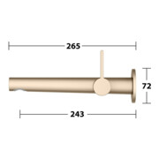 Keuco Fertigmontageset Edition 400 UP-Waschtisch-Einhebelmischer, o. Abl.garn, bron geb., 243mm-4