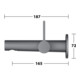 Keuco Fertigmontageset Edition 400 UP-Waschtisch-Einhebelmischer, o Abl., SW-chrom geb., 165mm-5