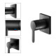 Keuco Fertigmontageset IXMO Flat UP-Einhebelmischer, eckig, schwarz matt-4