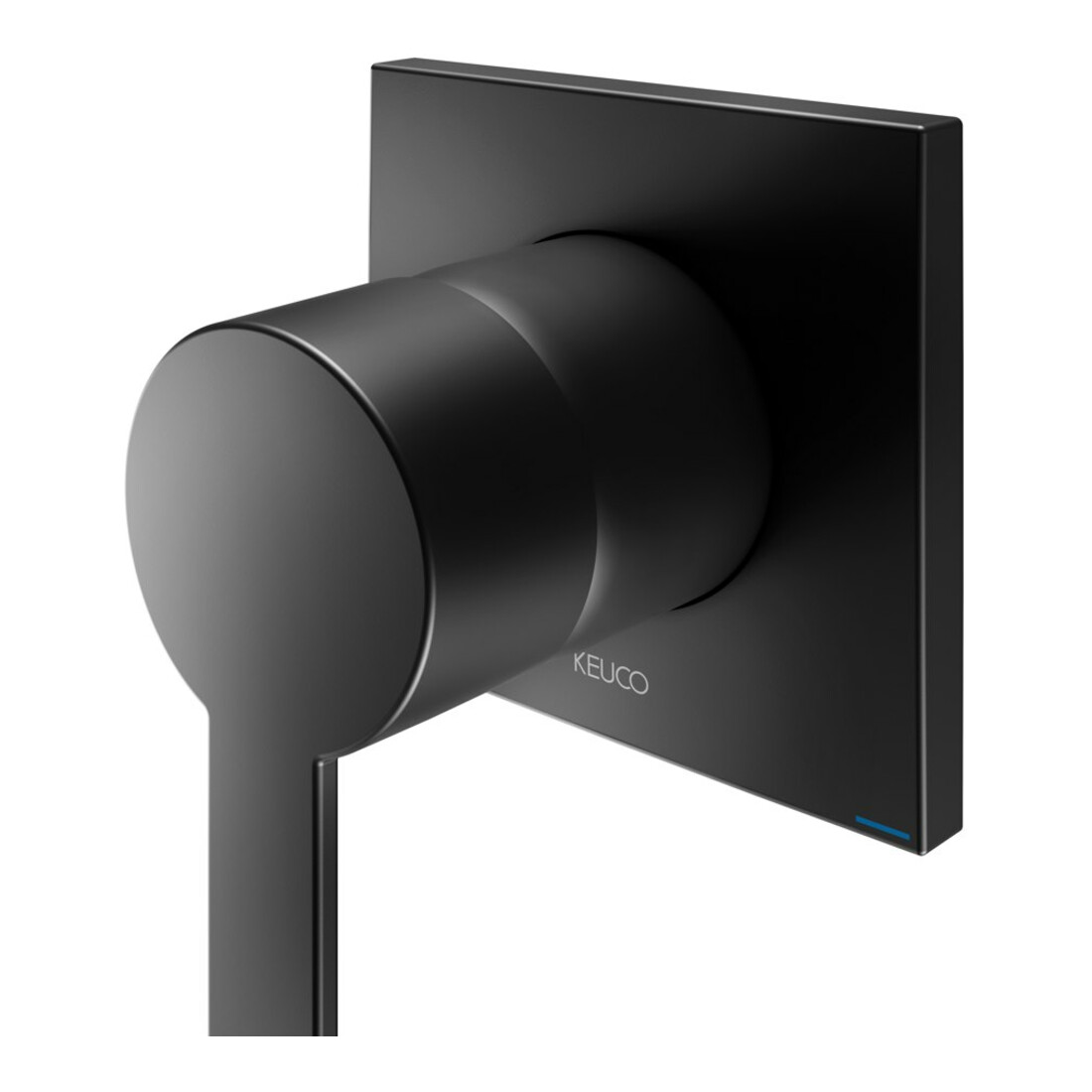 Keuco Fertigmontageset IXMO Flat UP-Einhebelmischer, eckig, schwarz matt