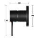 Keuco Fertigmontageset IXMO Soft UP-Einhebelmischer, rund, schwarz matt-2