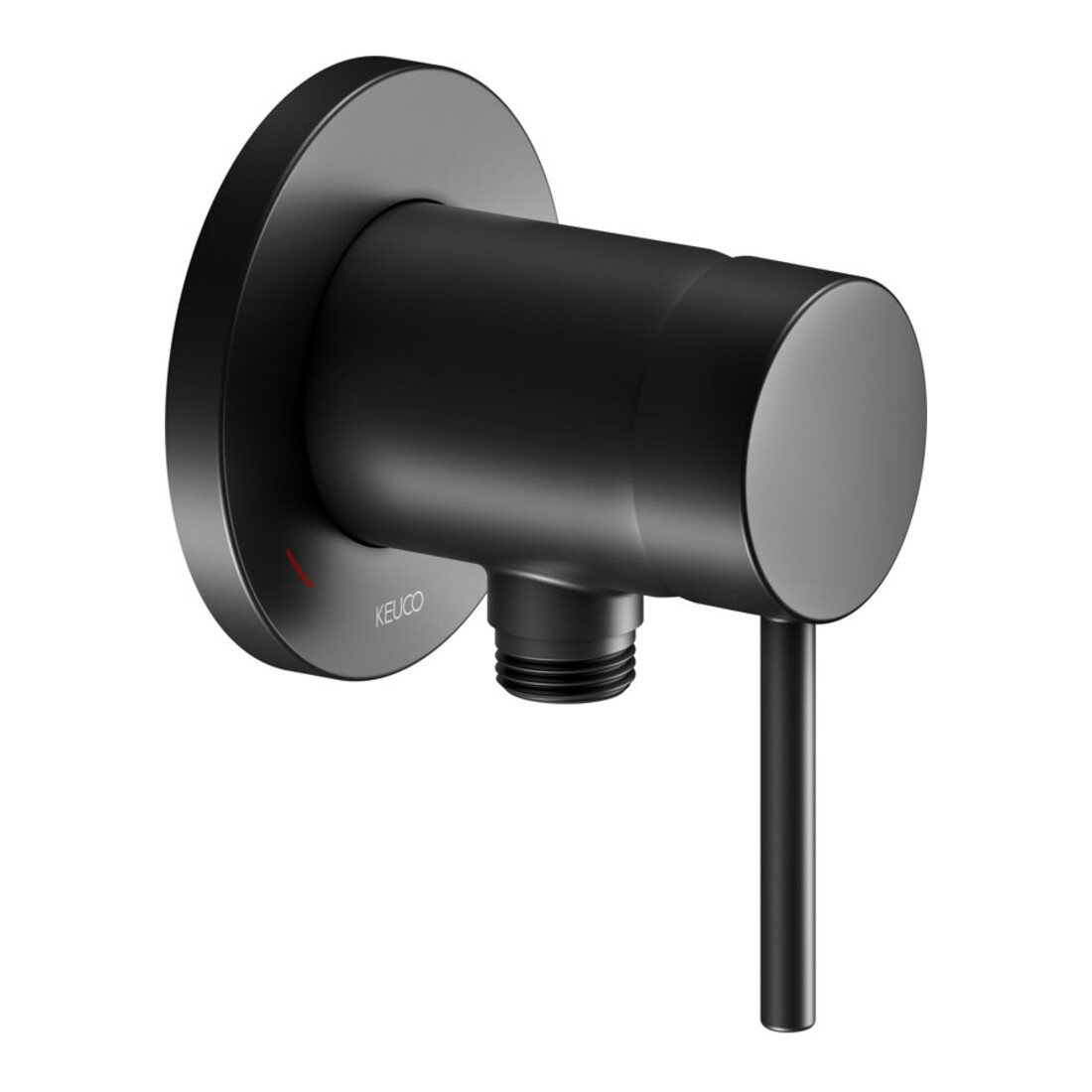 Keuco Fertigmontageset IXMO SOLO Soft UP-Br.-EHM, Schlauchanschluss, rd, sw matt