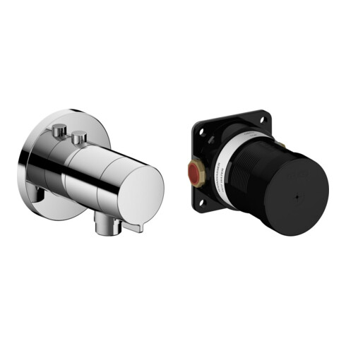 Keuco Fertigmontageset IXMO SOLO vc, UP-Brausethermostat-Set, Schlauchanschluss, rd