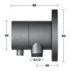 Keuco Fertigmontageset IXMO UP-2-W-Ab/Um.v, Hlt, G C, rd, SW-ch geb.-4