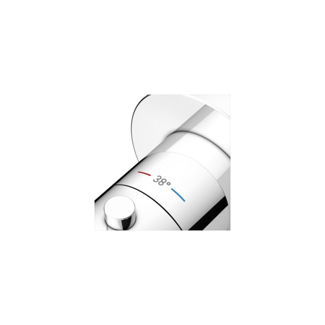 Keuco Fertigmontageset IXMO UP-Thermostat-Armatur, rund, verchromt