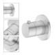 Keuco Fertigmontageset IXMO UP-THM-Armatur, rund, aluminium-finish-2
