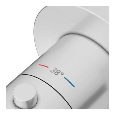 Keuco Fertigmontageset IXMO UP-THM-Armatur, rund, aluminium-finish