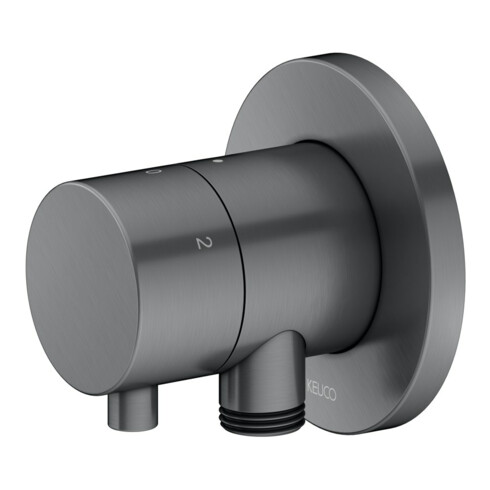 Keuco Fertigmontageset IXMO UP3-W-Ab/ Um-V, Hlt, rd, SW-chrom geb.