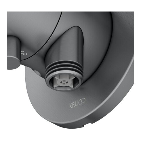 Keuco Fertigmontageset IXMO UP3-W-Ab/ Um-V, Hlt, rd, SW-chrom geb.
