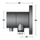 Keuco Fertigmontageset IXMO UP3-W-Ab/ Um-V, Hlt, rd, SW-chrom geb.-4