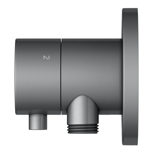 Keuco Fertigmontageset IXMO UP3-W-Ab/ Um-V, Hlt, rd, SW-chrom geb.